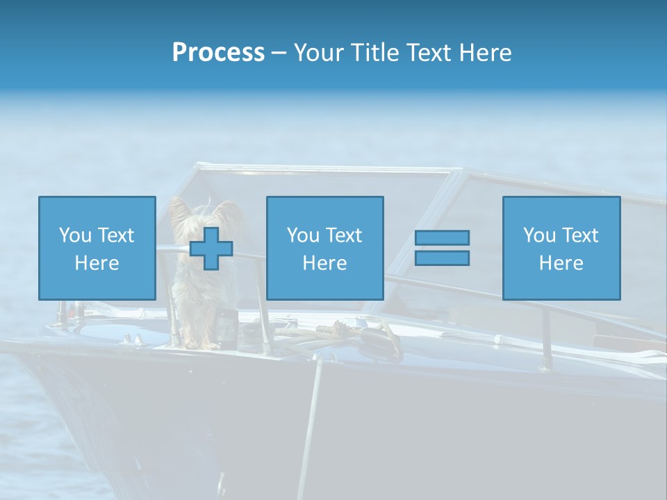 Dogs On A Power Boat, Lac Lemon, Switzerland PowerPoint Template