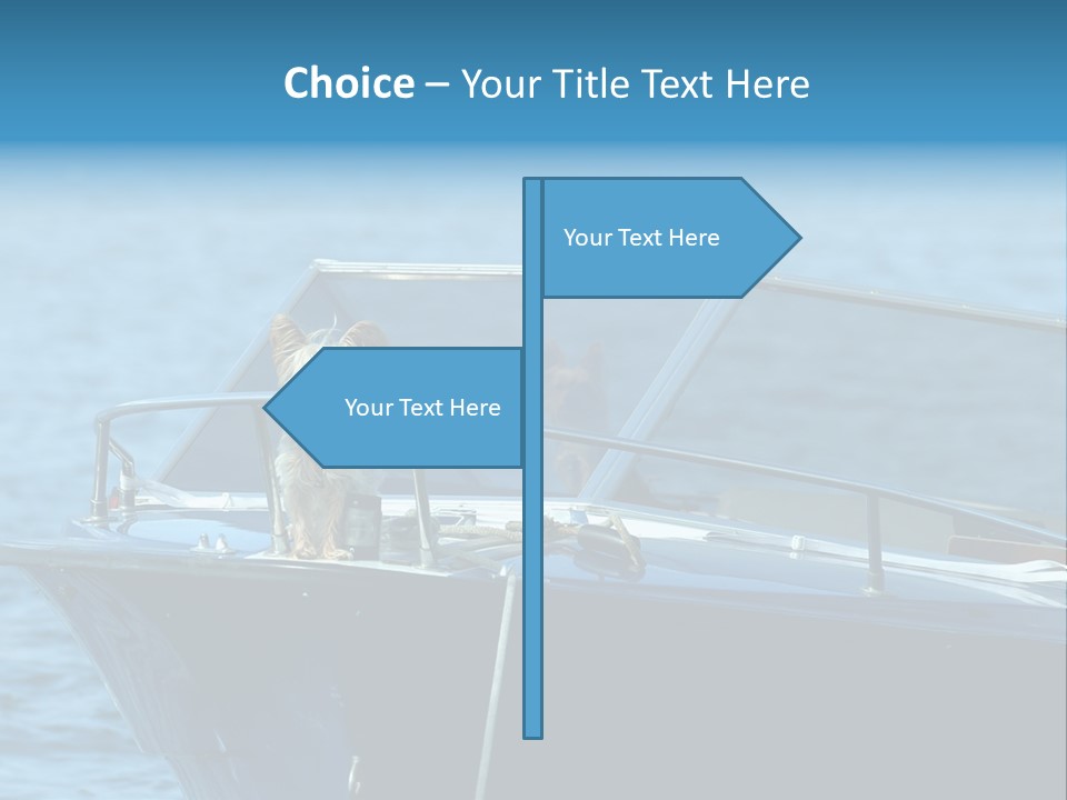 Dogs On A Power Boat, Lac Lemon, Switzerland PowerPoint Template