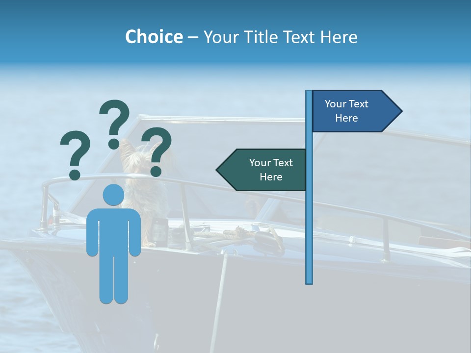 Dogs On A Power Boat, Lac Lemon, Switzerland PowerPoint Template