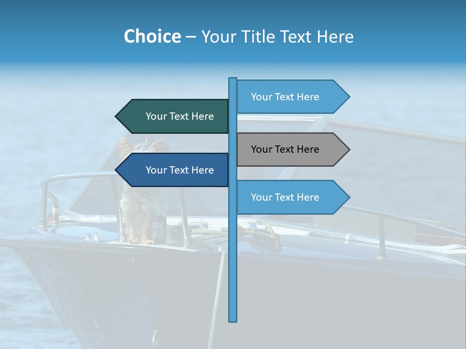 Dogs On A Power Boat, Lac Lemon, Switzerland PowerPoint Template