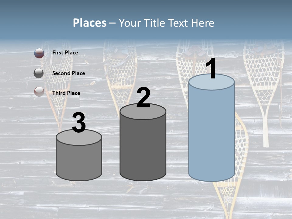 Old Snowshoes Nailed To The Side Of An Old Weathered Barn PowerPoint Template