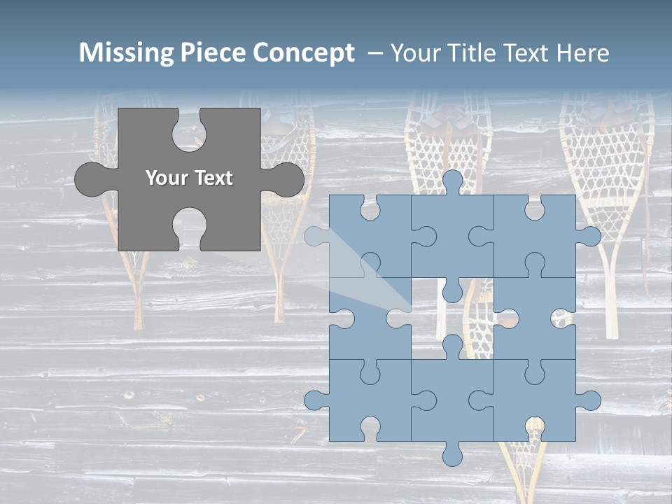 Old Snowshoes Nailed To The Side Of An Old Weathered Barn PowerPoint Template