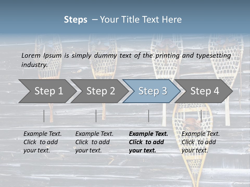 Old Snowshoes Nailed To The Side Of An Old Weathered Barn PowerPoint Template
