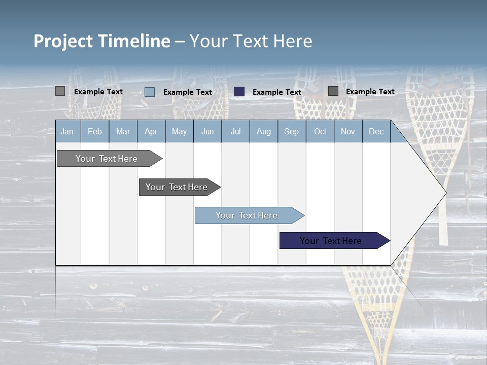 Old Snowshoes Nailed To The Side Of An Old Weathered Barn PowerPoint Template