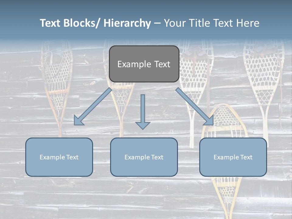 Old Snowshoes Nailed To The Side Of An Old Weathered Barn PowerPoint Template