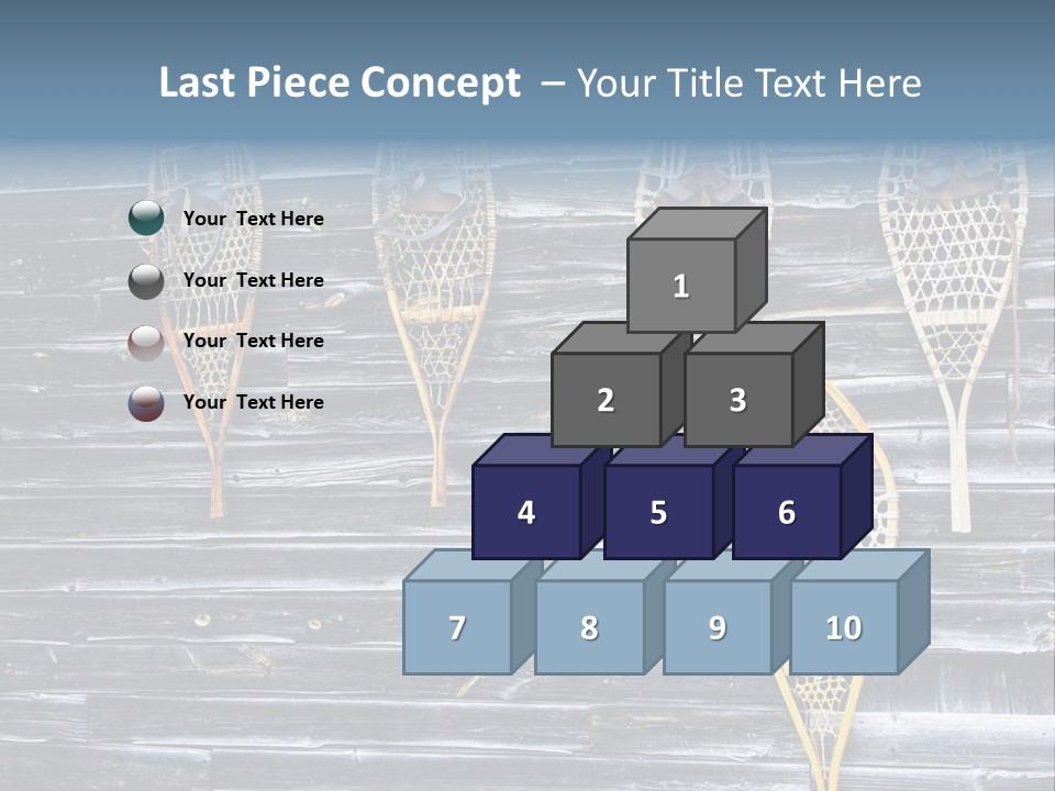 Old Snowshoes Nailed To The Side Of An Old Weathered Barn PowerPoint Template
