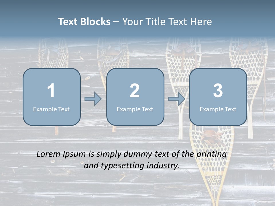 Old Snowshoes Nailed To The Side Of An Old Weathered Barn PowerPoint Template