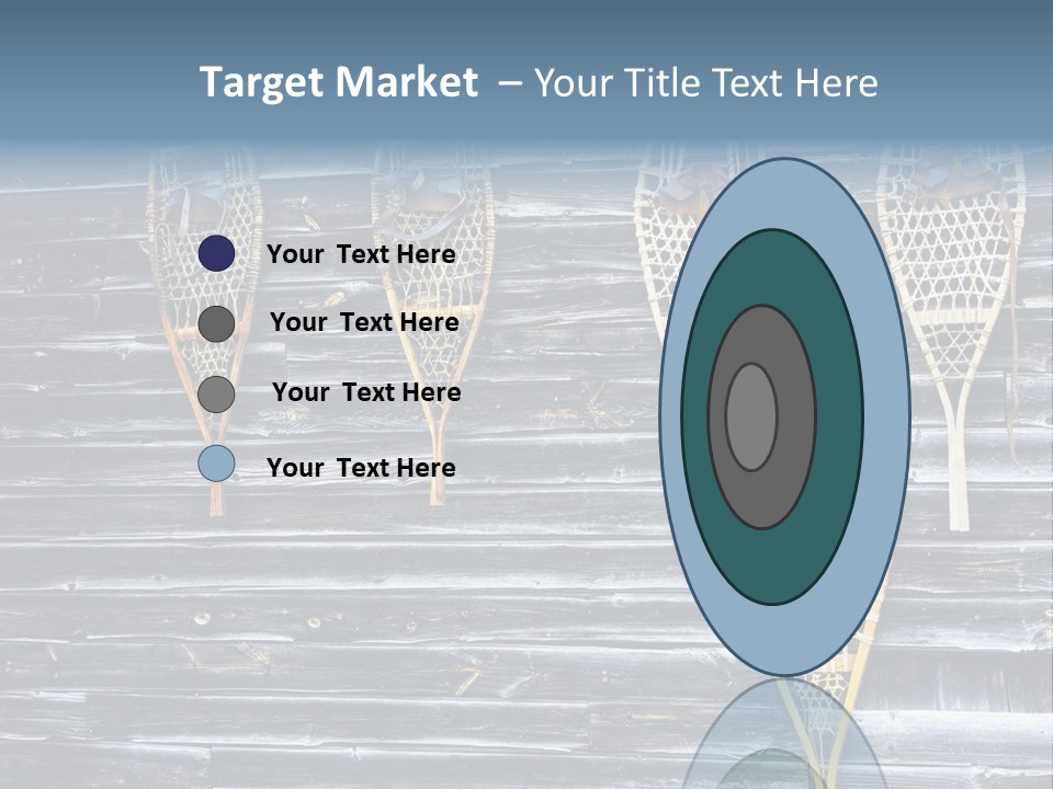 Old Snowshoes Nailed To The Side Of An Old Weathered Barn PowerPoint Template