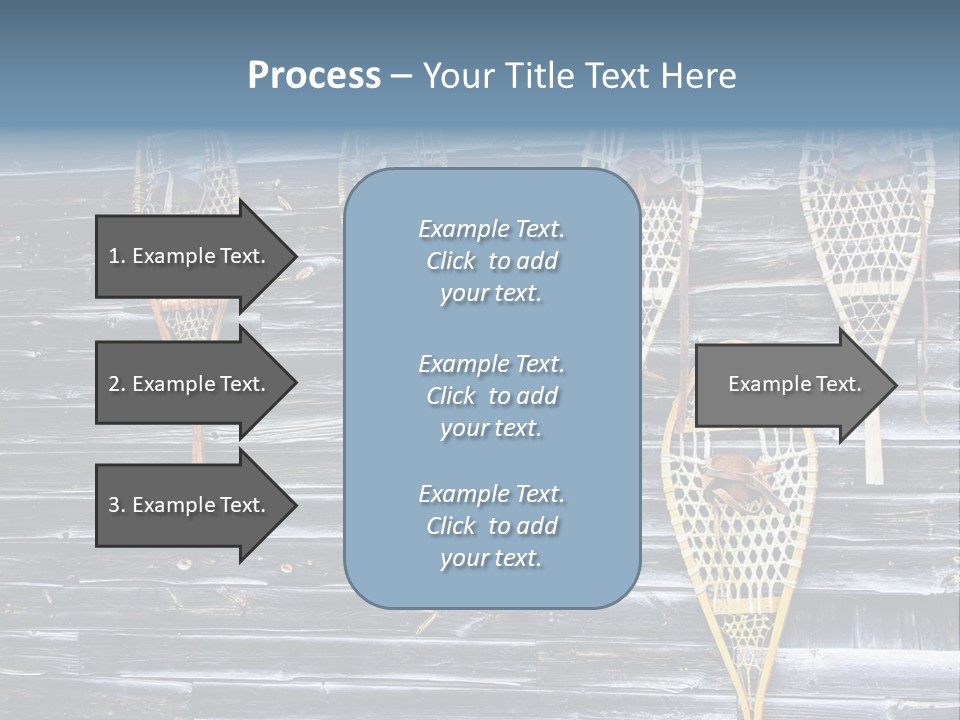Old Snowshoes Nailed To The Side Of An Old Weathered Barn PowerPoint Template