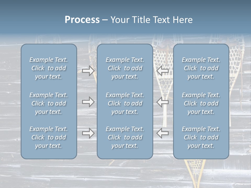 Old Snowshoes Nailed To The Side Of An Old Weathered Barn PowerPoint Template