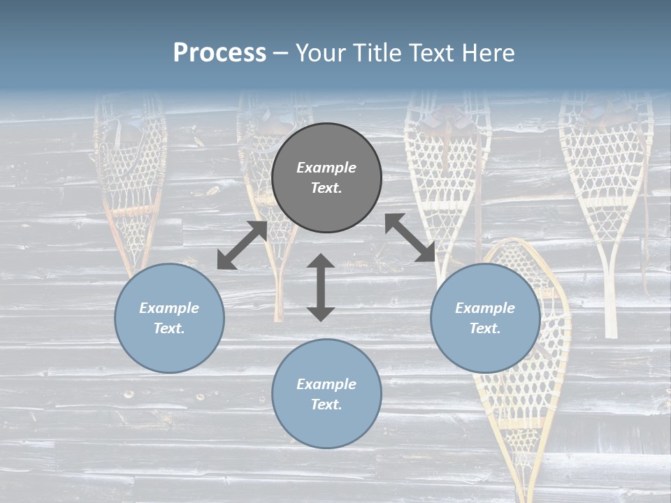 Old Snowshoes Nailed To The Side Of An Old Weathered Barn PowerPoint Template