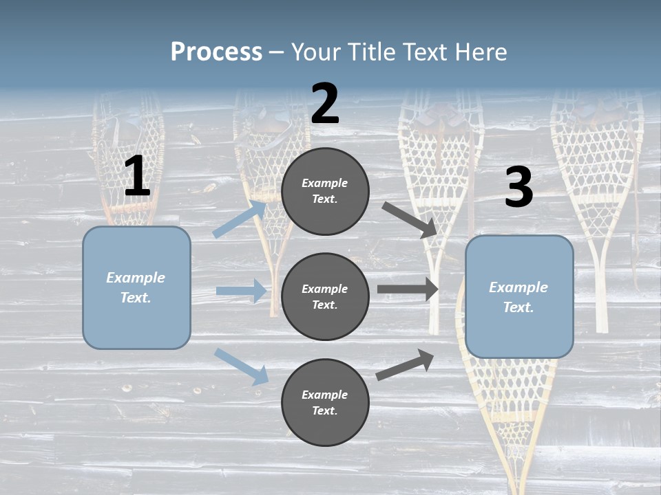 Old Snowshoes Nailed To The Side Of An Old Weathered Barn PowerPoint Template