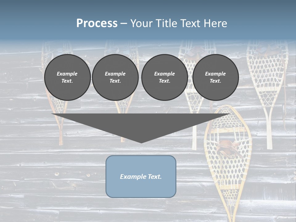 Old Snowshoes Nailed To The Side Of An Old Weathered Barn PowerPoint Template