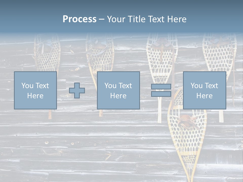 Old Snowshoes Nailed To The Side Of An Old Weathered Barn PowerPoint Template