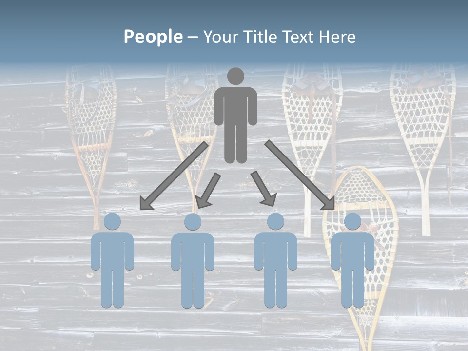 Old Snowshoes Nailed To The Side Of An Old Weathered Barn PowerPoint Template