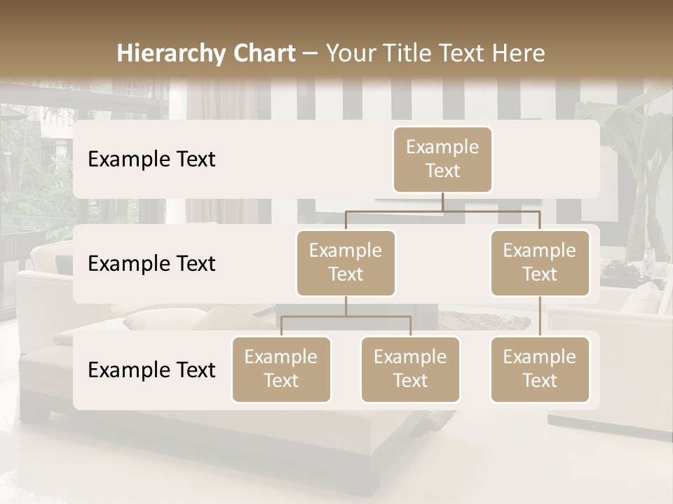 Modern House,Living-Room With The Modern Furniture PowerPoint Template