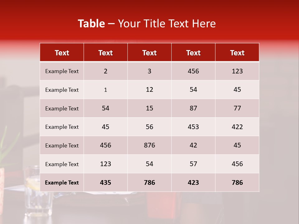 Pretty Blond Businesswoman Sitting In The Bar And Working PowerPoint Template