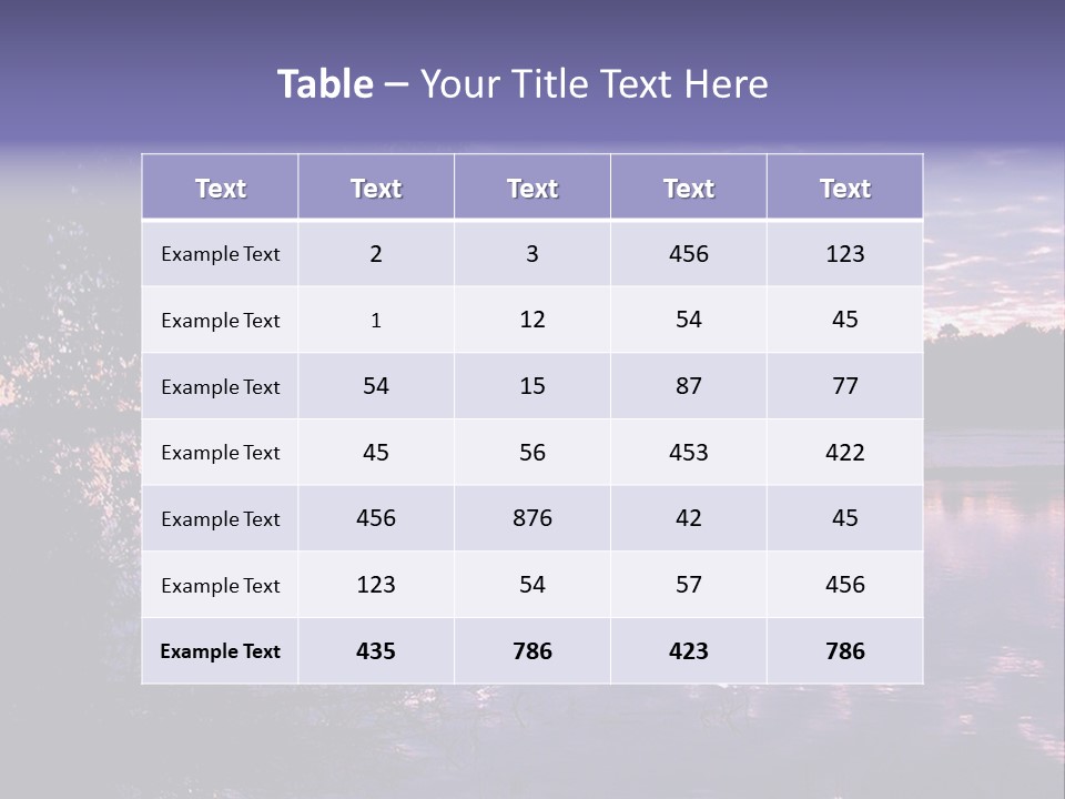 Zambezi Sunrise PowerPoint Template