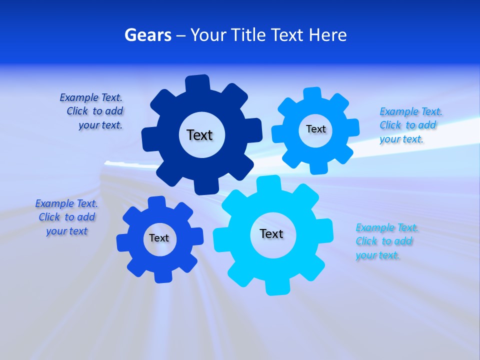 Motion Fast In Tunnel PowerPoint Template