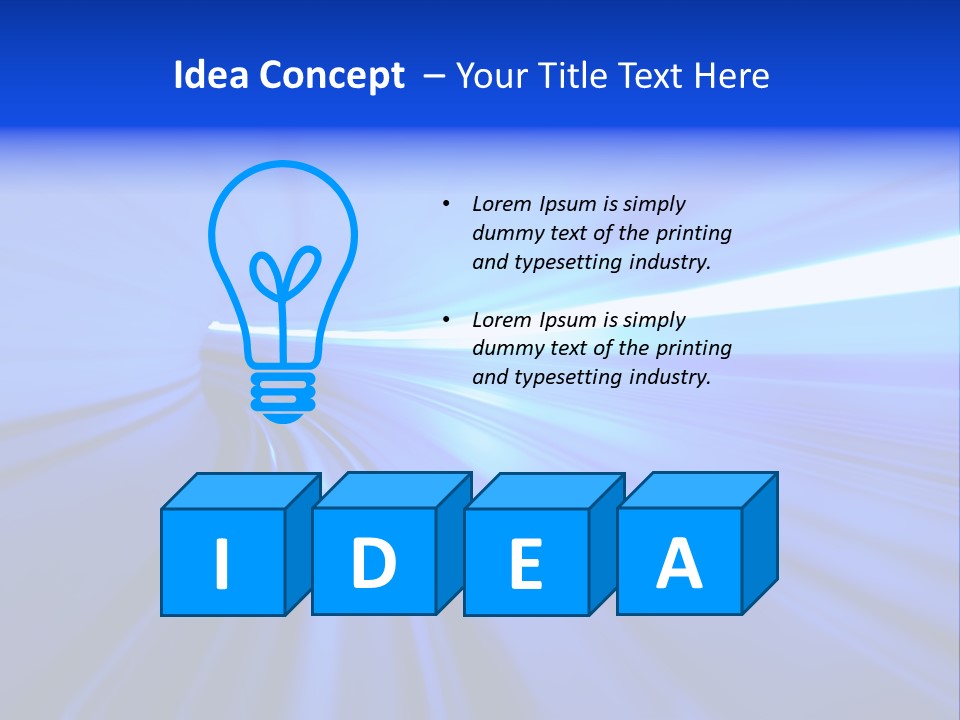 Motion Fast In Tunnel PowerPoint Template