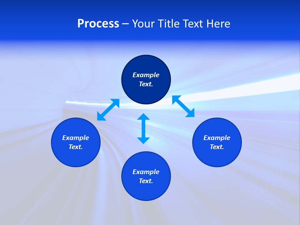 Motion Fast In Tunnel PowerPoint Template