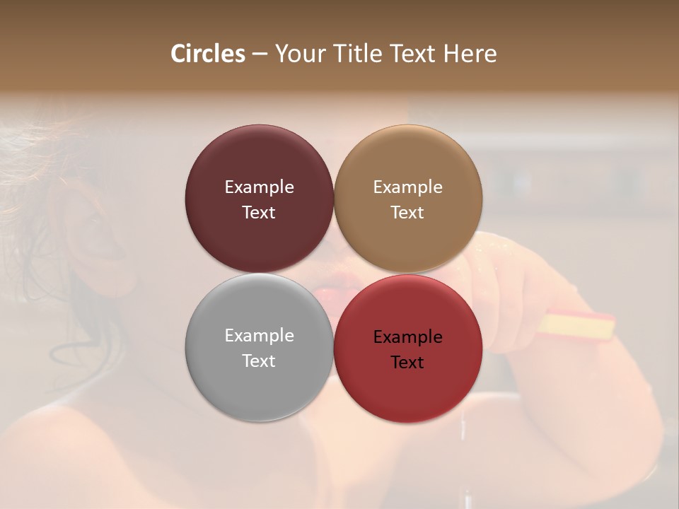 Little Baby Brushing Teeth PowerPoint Template