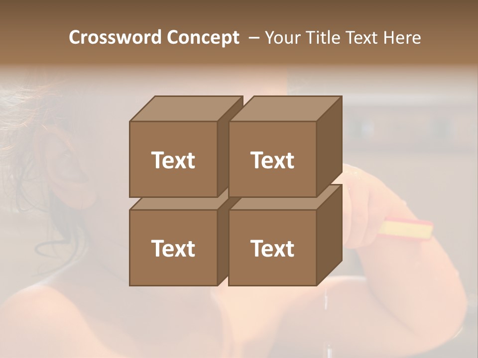 Little Baby Brushing Teeth PowerPoint Template