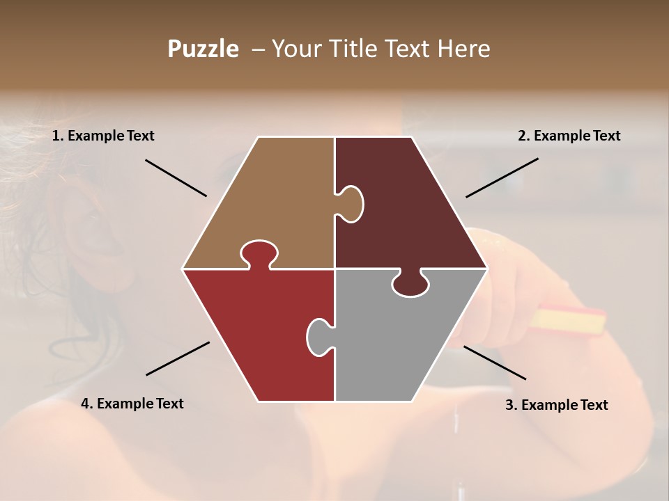 Little Baby Brushing Teeth PowerPoint Template