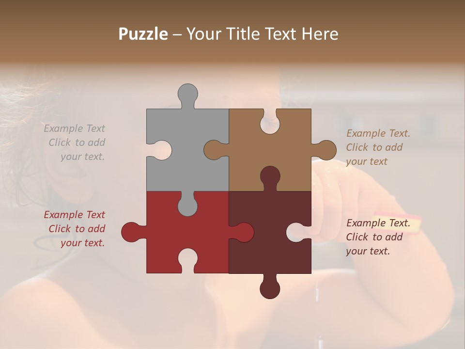 Little Baby Brushing Teeth PowerPoint Template