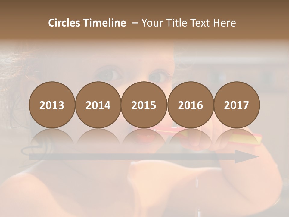 Little Baby Brushing Teeth PowerPoint Template