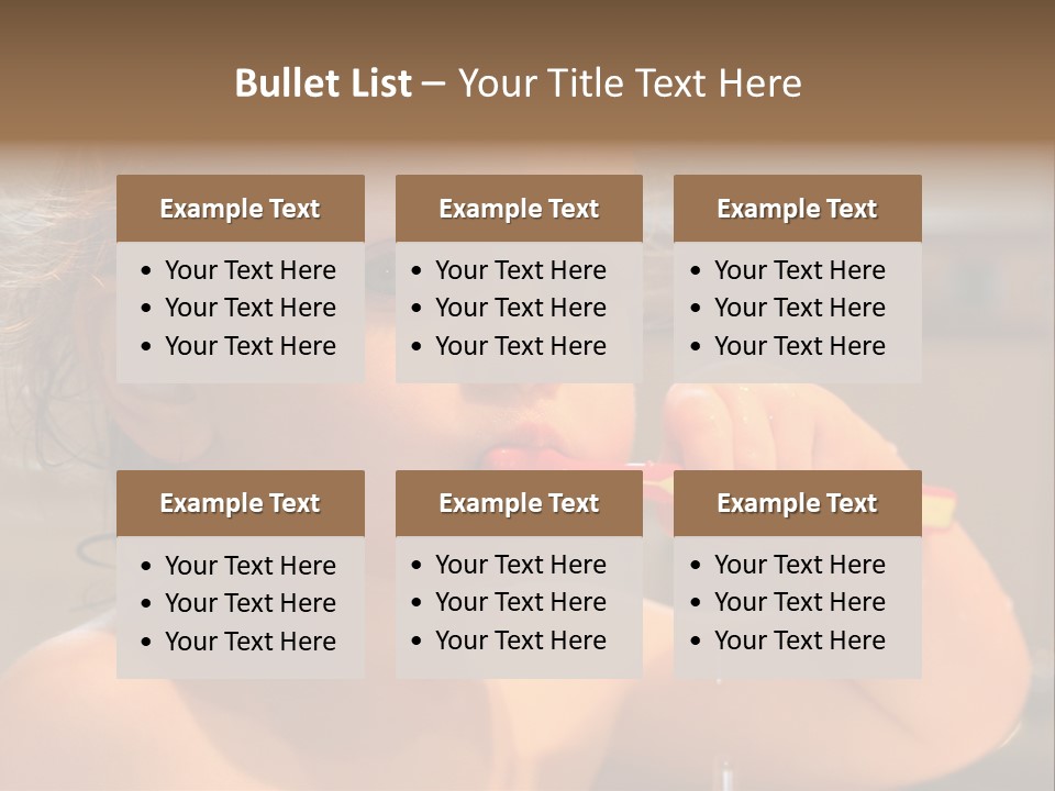 Little Baby Brushing Teeth PowerPoint Template