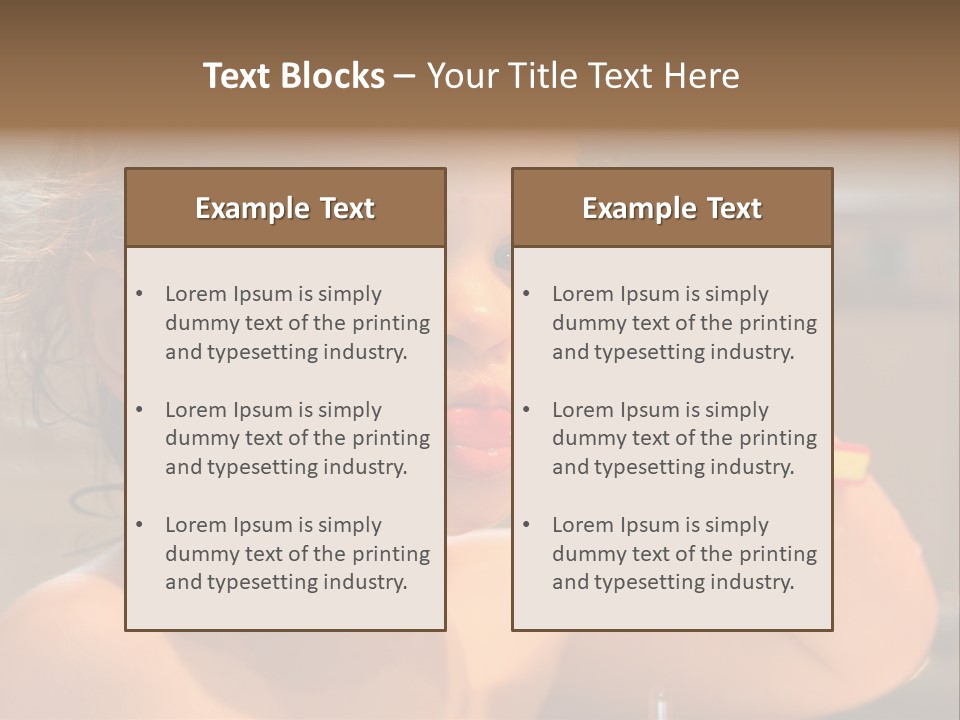 Little Baby Brushing Teeth PowerPoint Template