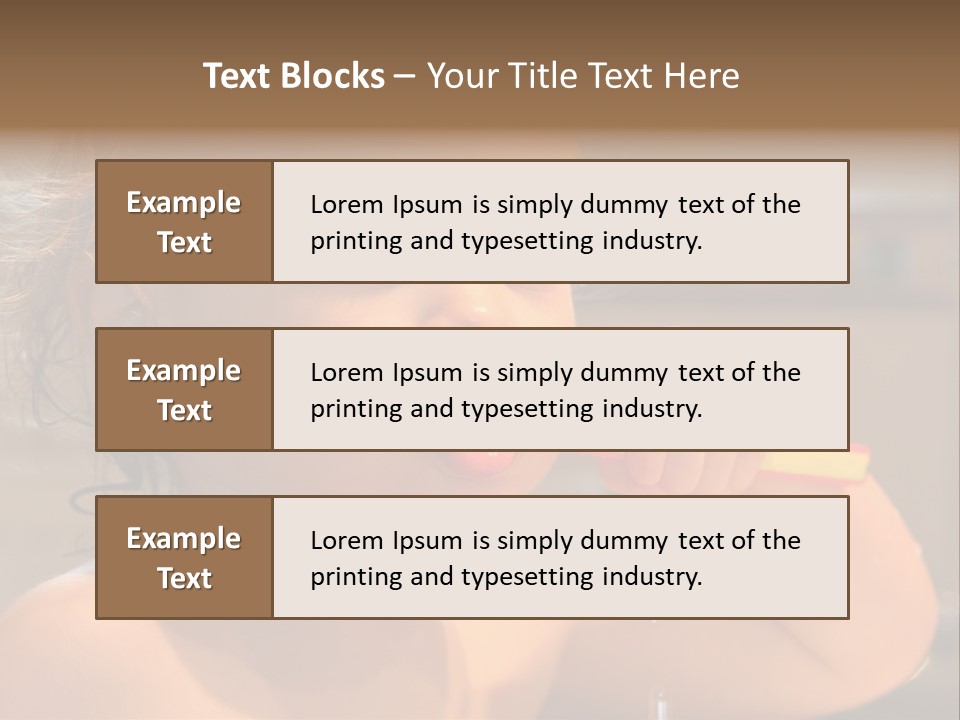 Little Baby Brushing Teeth PowerPoint Template