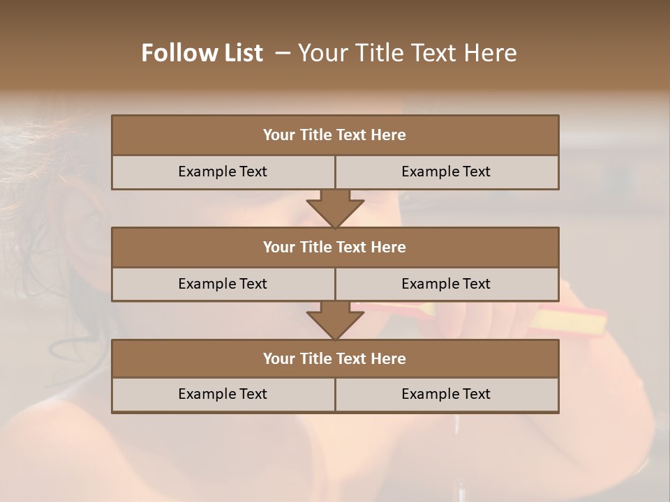 Little Baby Brushing Teeth PowerPoint Template