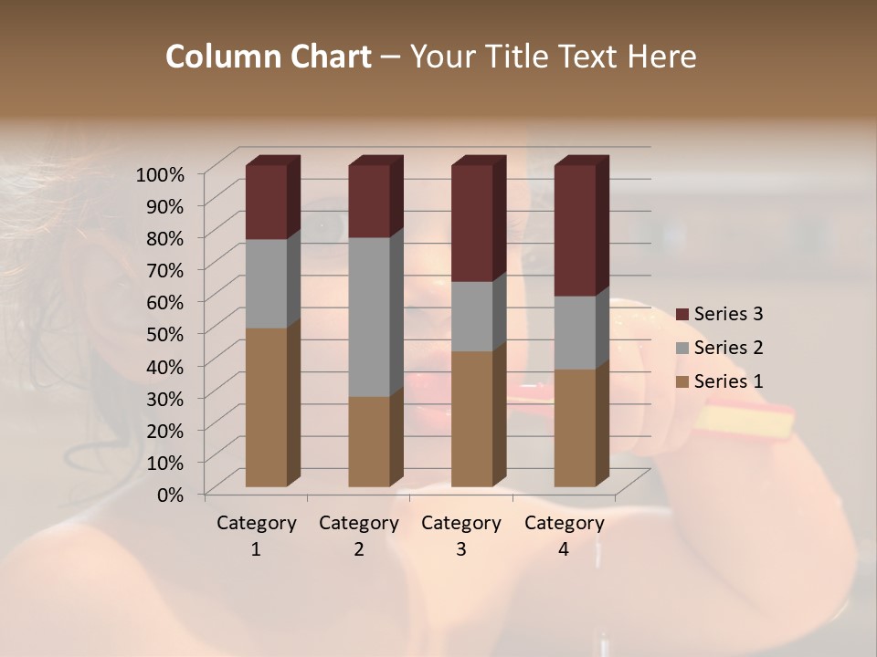 Little Baby Brushing Teeth PowerPoint Template