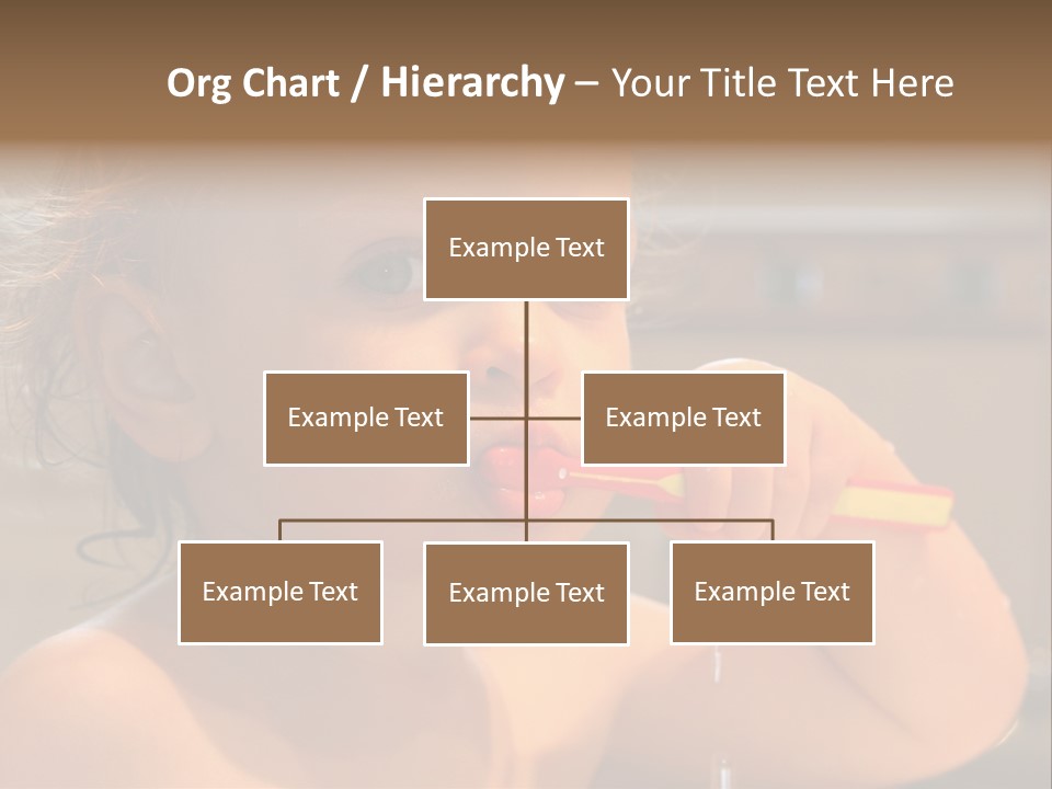Little Baby Brushing Teeth PowerPoint Template