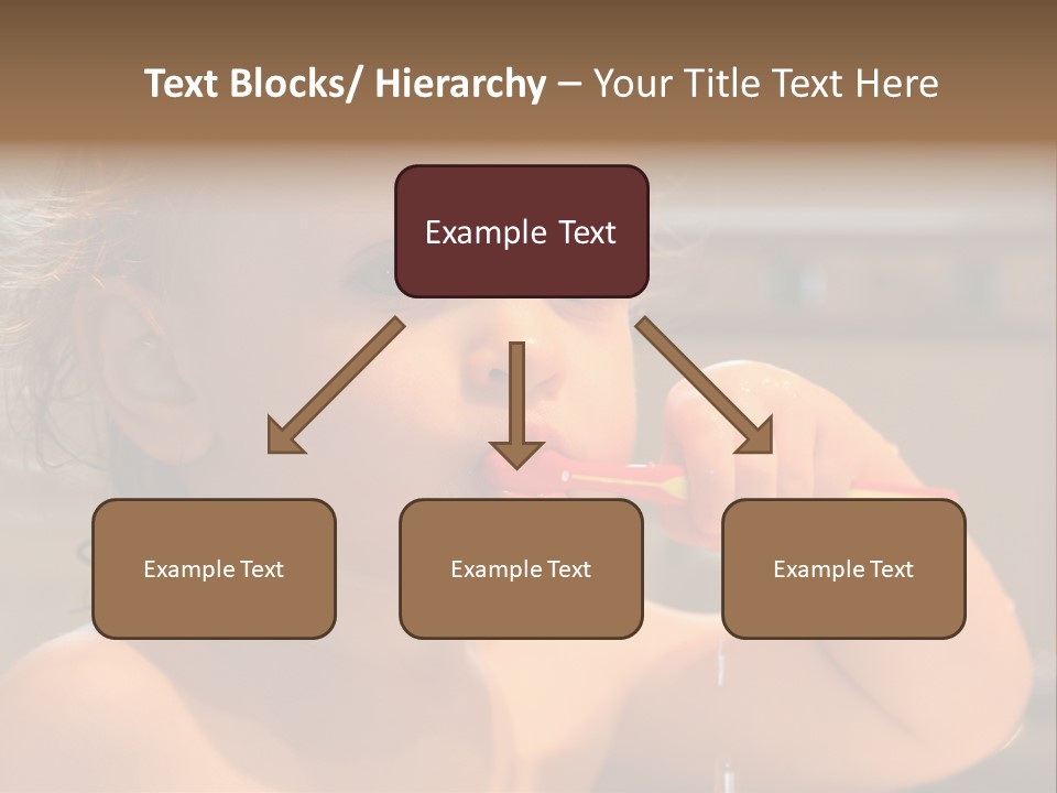 Little Baby Brushing Teeth PowerPoint Template