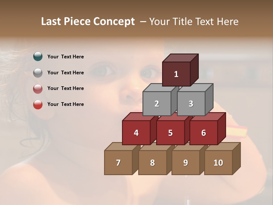 Little Baby Brushing Teeth PowerPoint Template