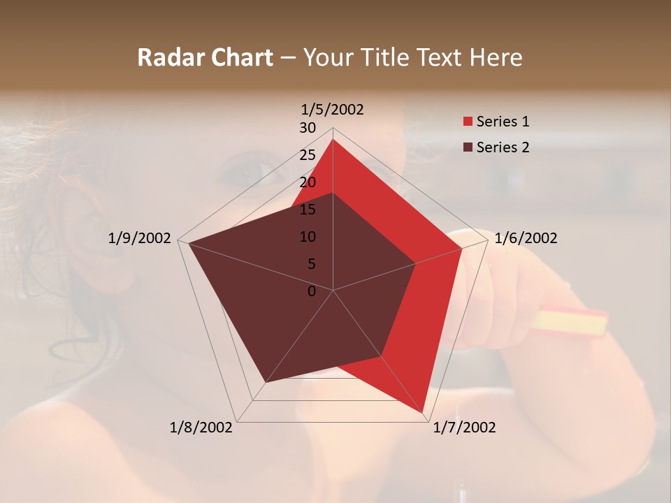 Little Baby Brushing Teeth PowerPoint Template