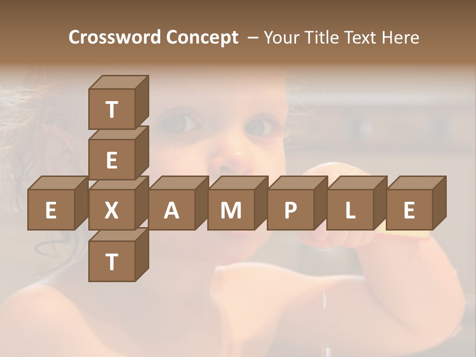 Little Baby Brushing Teeth PowerPoint Template