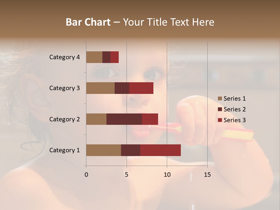 Little Baby Brushing Teeth PowerPoint Template
