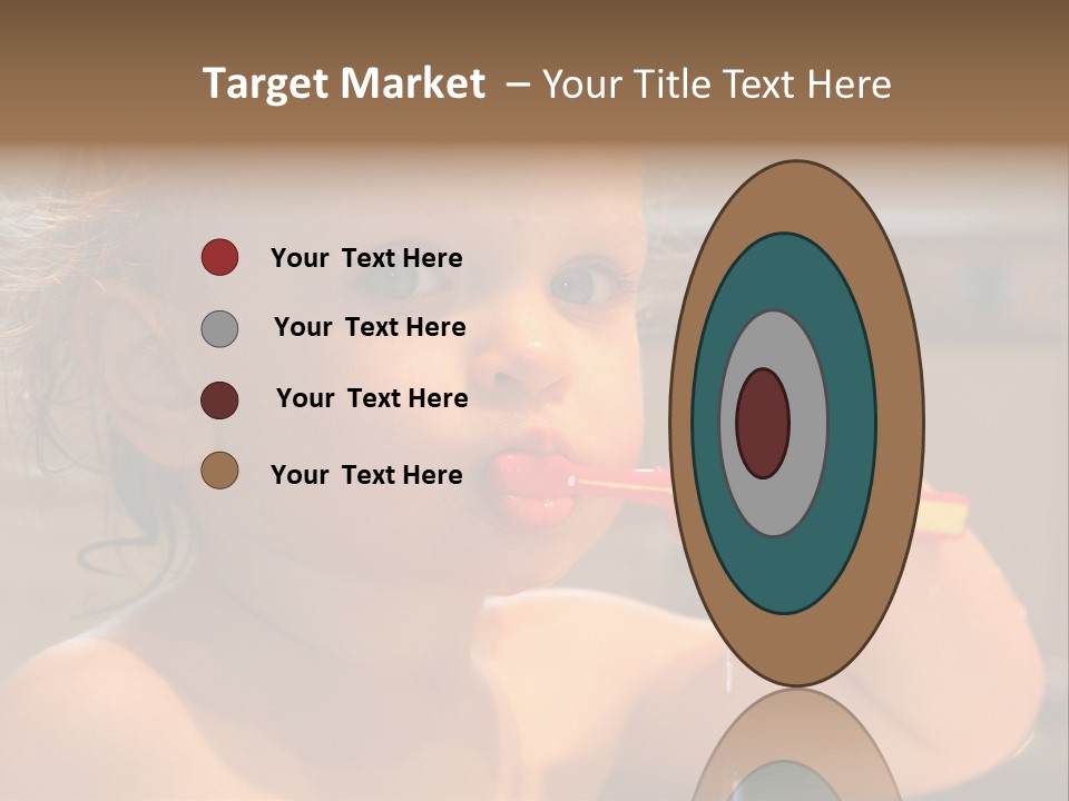 Little Baby Brushing Teeth PowerPoint Template