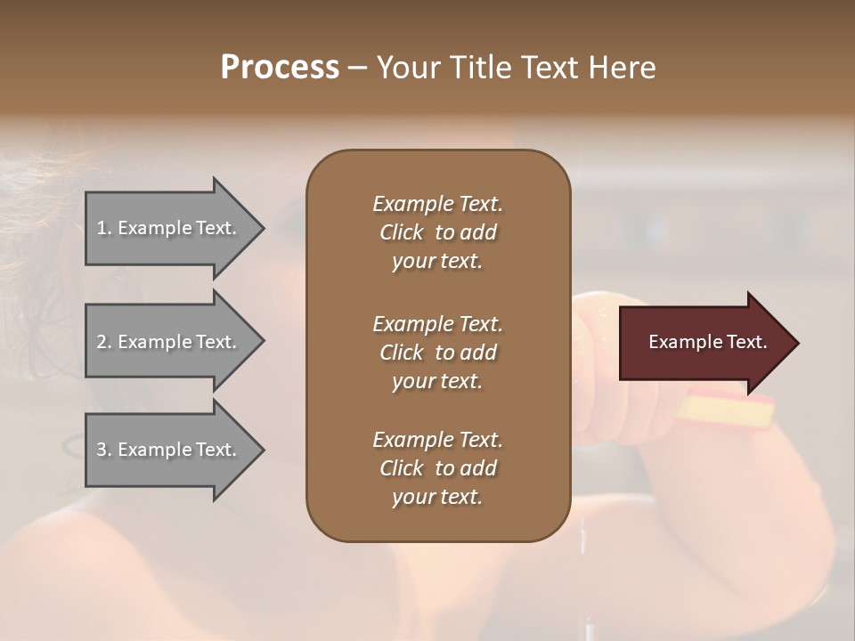 Little Baby Brushing Teeth PowerPoint Template