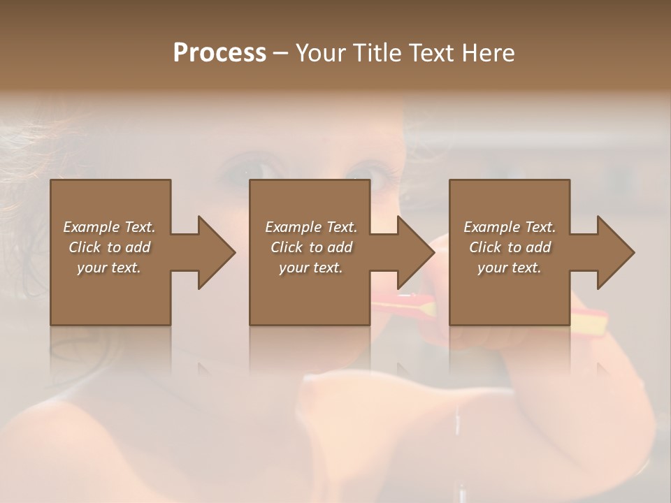 Little Baby Brushing Teeth PowerPoint Template
