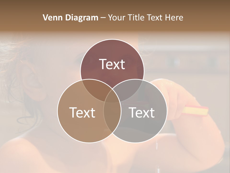 Little Baby Brushing Teeth PowerPoint Template