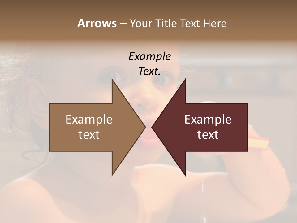 Little Baby Brushing Teeth PowerPoint Template