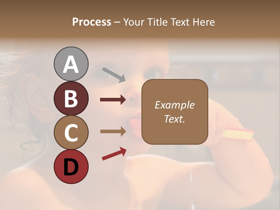 Little Baby Brushing Teeth PowerPoint Template