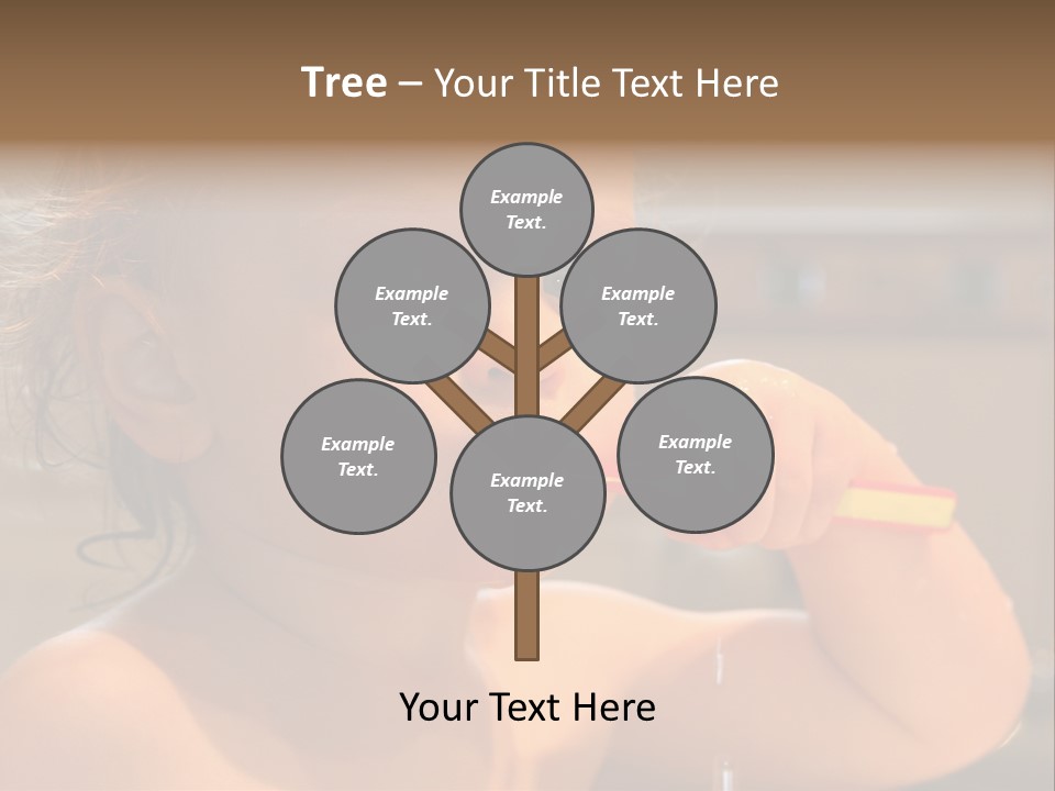 Little Baby Brushing Teeth PowerPoint Template