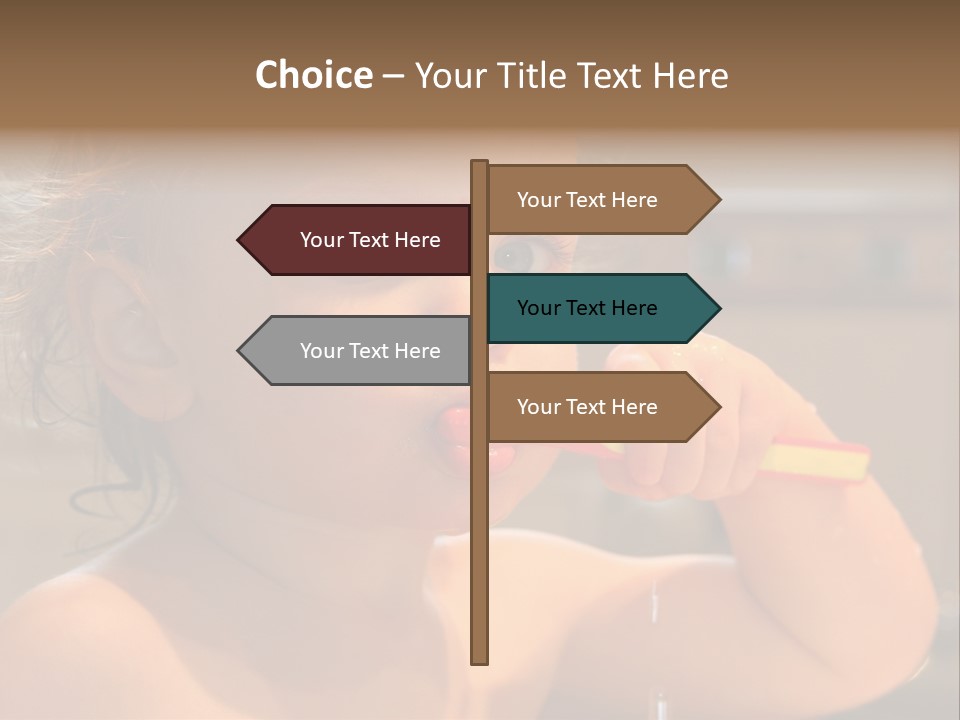 Little Baby Brushing Teeth PowerPoint Template