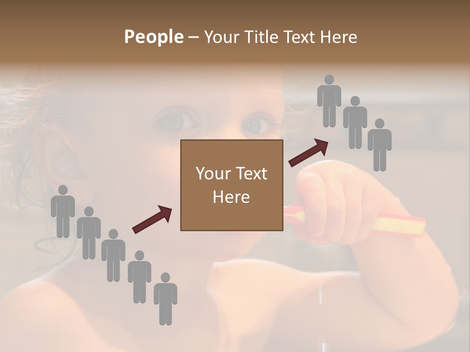 Little Baby Brushing Teeth PowerPoint Template